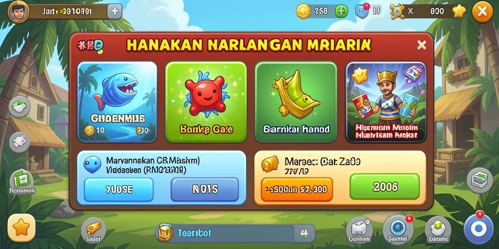 Screenshot tingkat kesulitan yang menarik dan menantang.