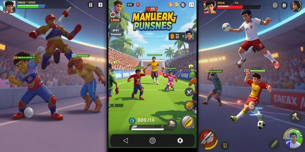 Screenshot level dengan tantangan seru.