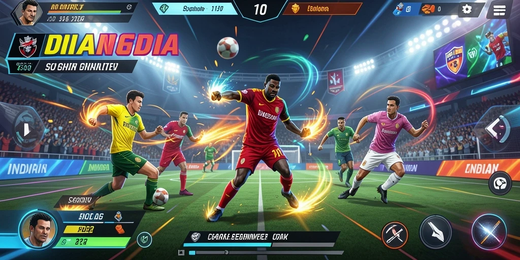 Layar upgrade senjata yang menarik dan interaktif.